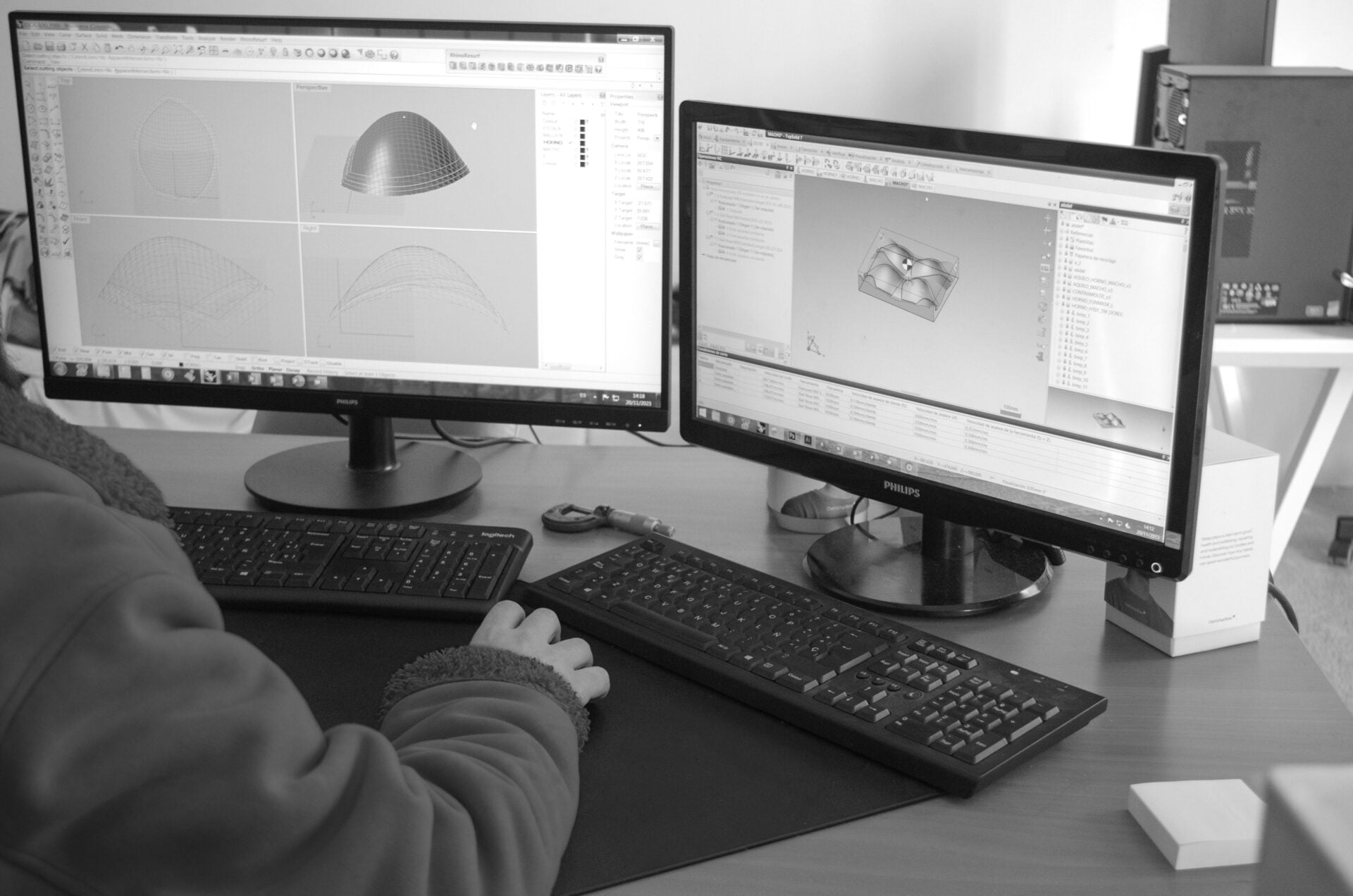 desarrollo 3d objects on the pc screen