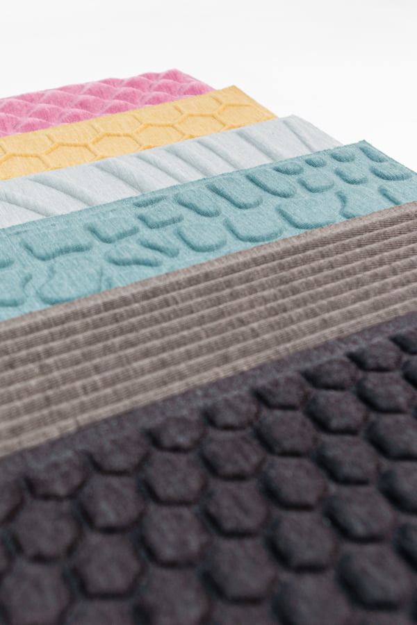 tejido 3d efecto volumen formas geometricas geometrico organico