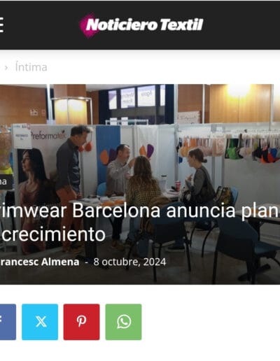 Featured on Noticiero textil, Exhibitors at Swimwear Barcelona